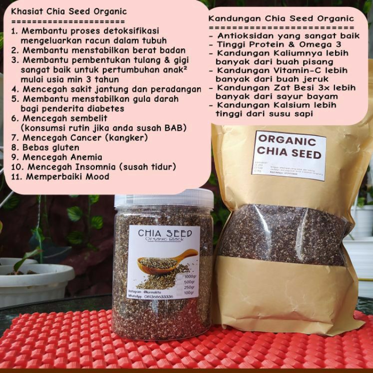 

CHIASEED ORGANIC 500GRAM