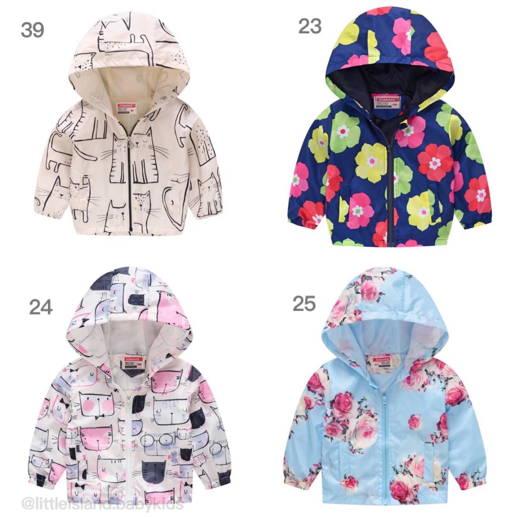 LID9050 No 31-39 Jaket Fashion Bayi/ Balita Parasut Anti Air ada topi/ hoodie