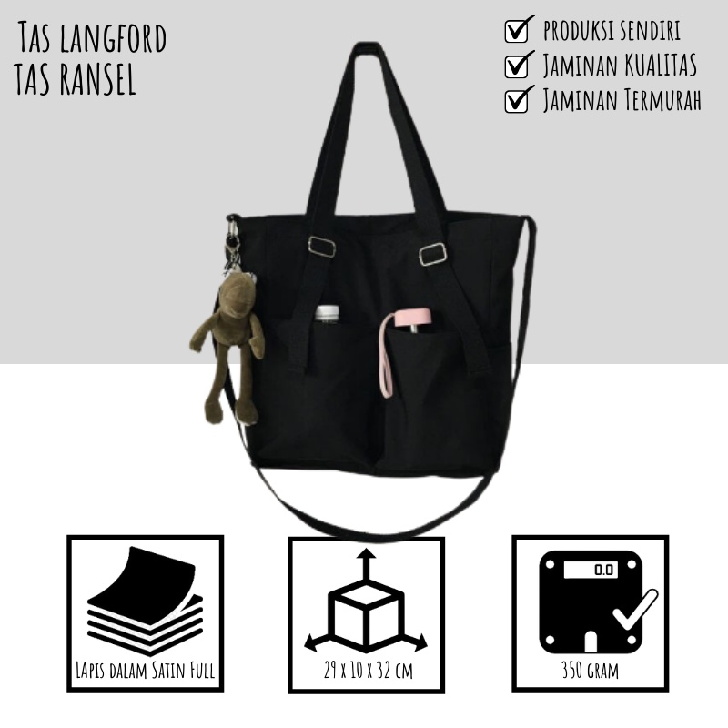 Tas Shoulder Wanita - Selempang Sekolah Kuliah Kerja Model Korea Terbaru Kekinian Fashion Multifungsi Stylish Import Lokal Original Murah Bagus Kapasitas Panjang Traveling Bahu Simple Elegan Casual Perempuan Cewek