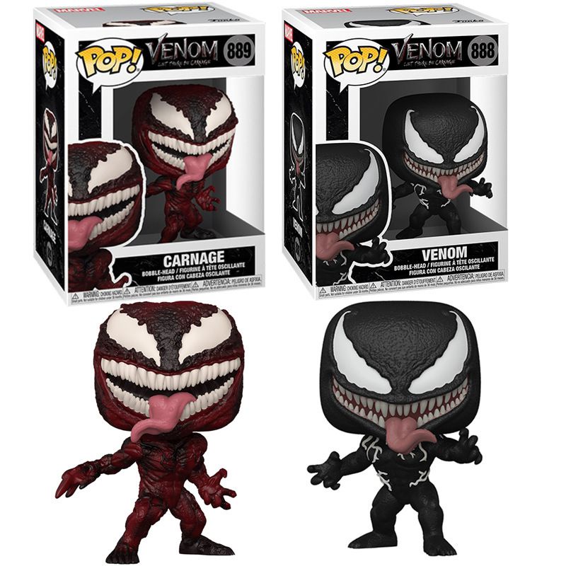 Pop Movies Venom Funko #888mainan Carnage Vinyl Action Figure Model Kolekte