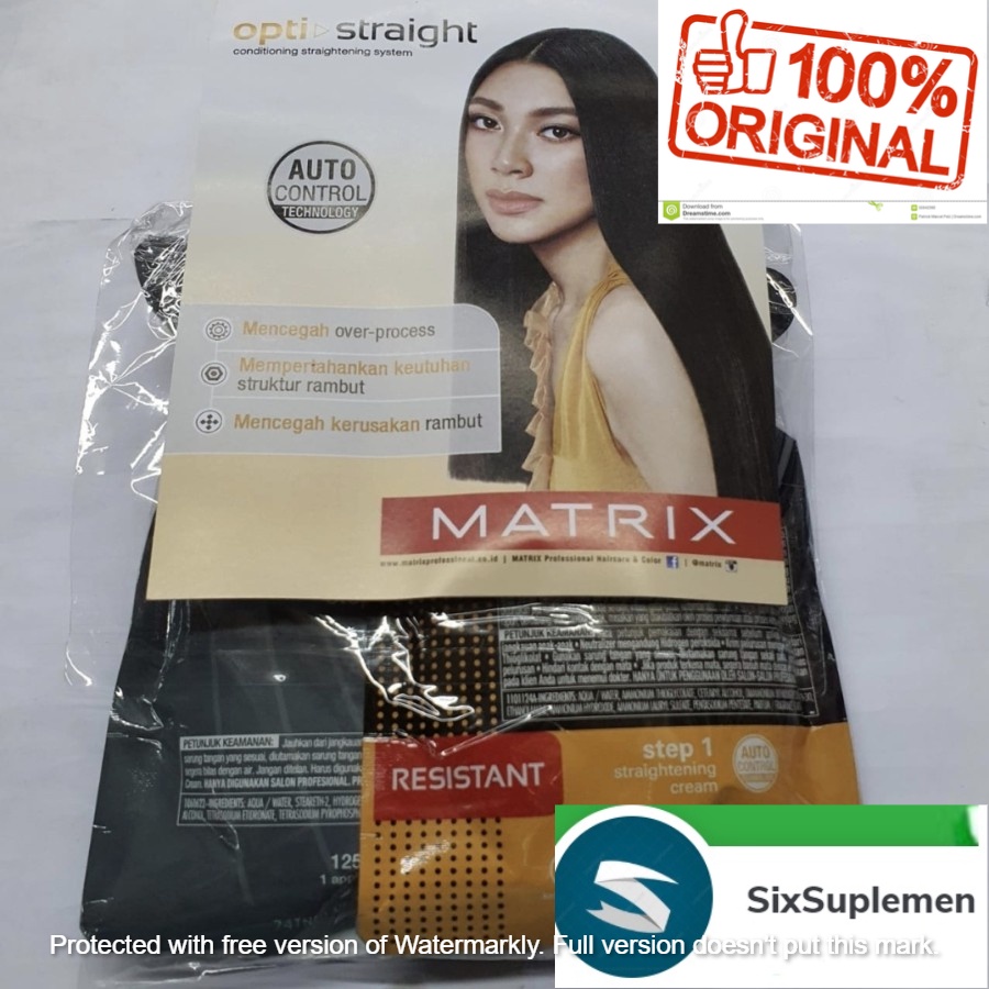 Matrix Optistraight step Pelurus Rambut Smoothing Rebonding MINI 125ml