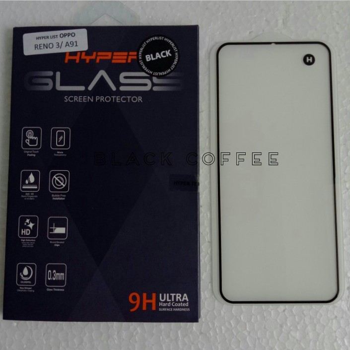 Tempered glass full OPPO A53 / A92/A91/A52 A31/A9/A5 2020 A1k A5s A7 A3s screen guard HYPER LIST