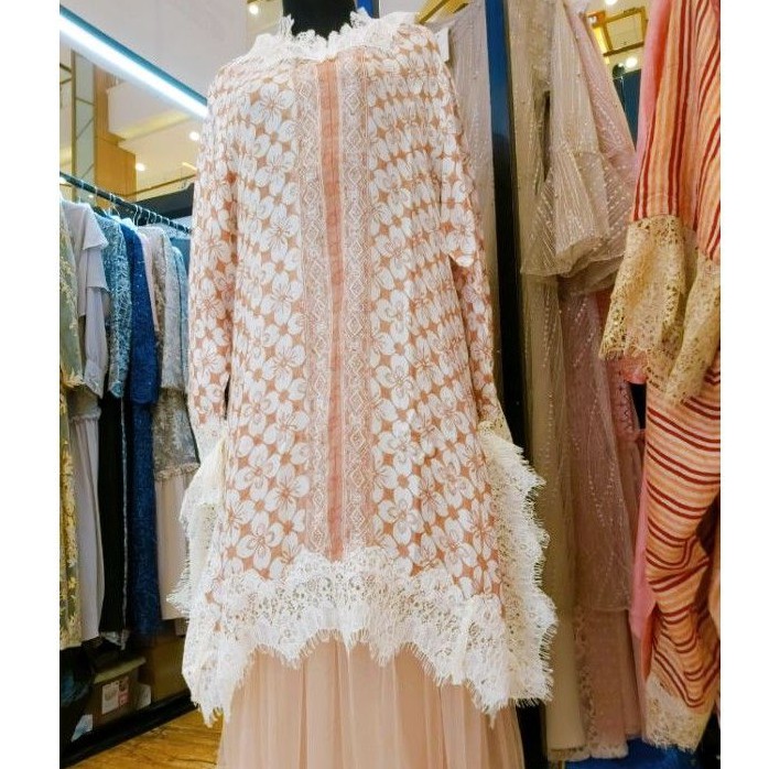 Meysa Manar [NEW ARRIVAL] Tunik Batik Viscose Renda Premium - Gayatri Batik Viscose Set Rok