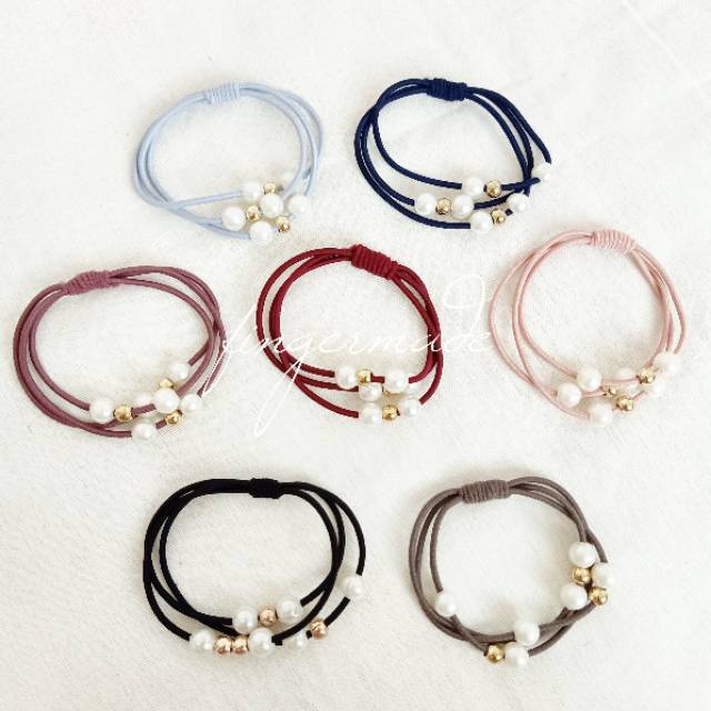 GELANG IKAT RAMBUT PEARL KOREA