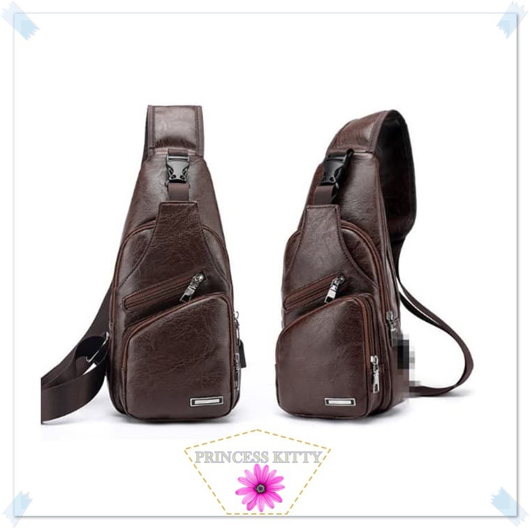TAS SELEMPANG / TAS / TAS IMPORT / SLING BAG / SLING BAG KULIT / SLING BAG PRIA