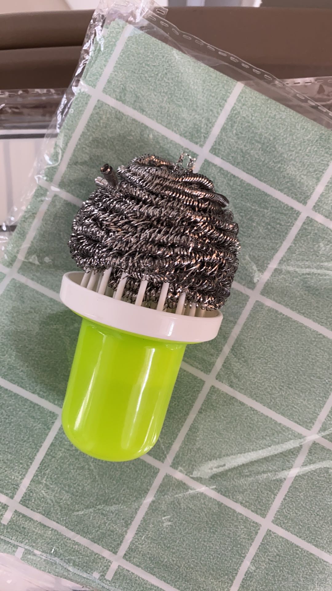 E143 Sikat Serabut Baja Pembersih Peralatan Dapur Alat Cuci Sikat