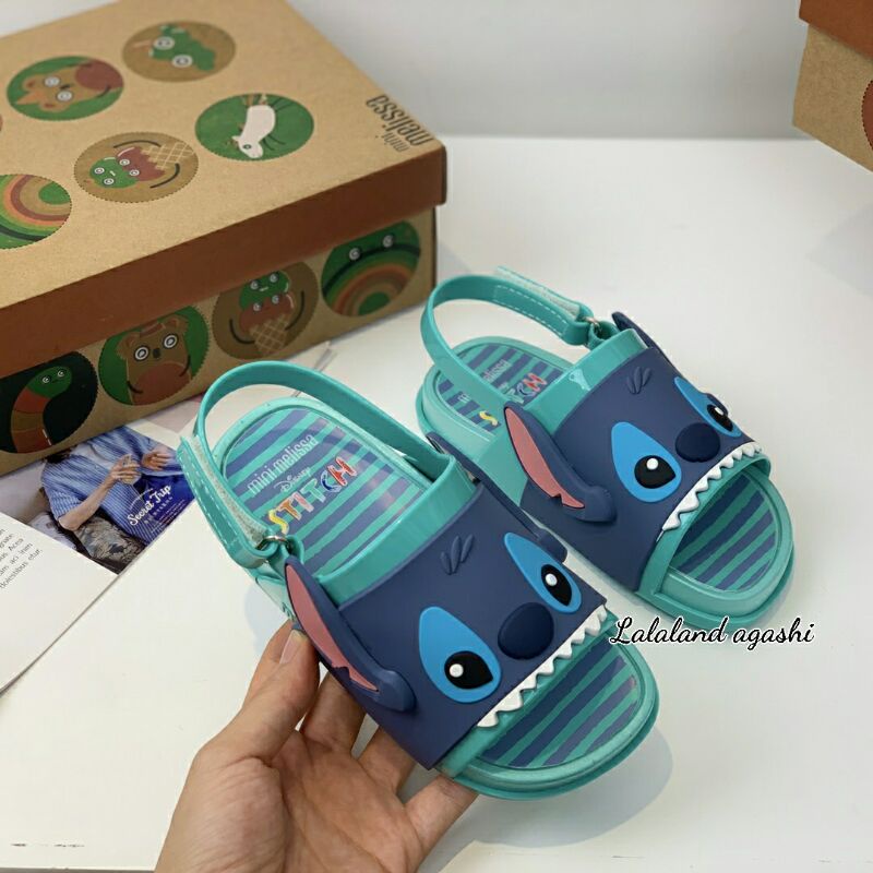 Sandal minimel lilo and stitch green/sandal melissa disney/sandal melissa anak cowok/sandal disney