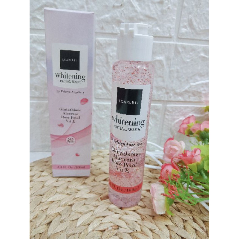 Scarlett Facial Wash - Pencuci Muka Scarlet Whitening By Felicya Angelista