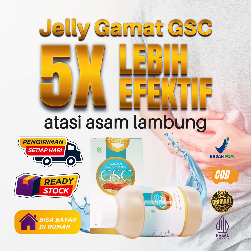 JELLY GAMAT GSC HERBAL SUPLEMEN HALAL SUDAH TERDAFTAR BPOM