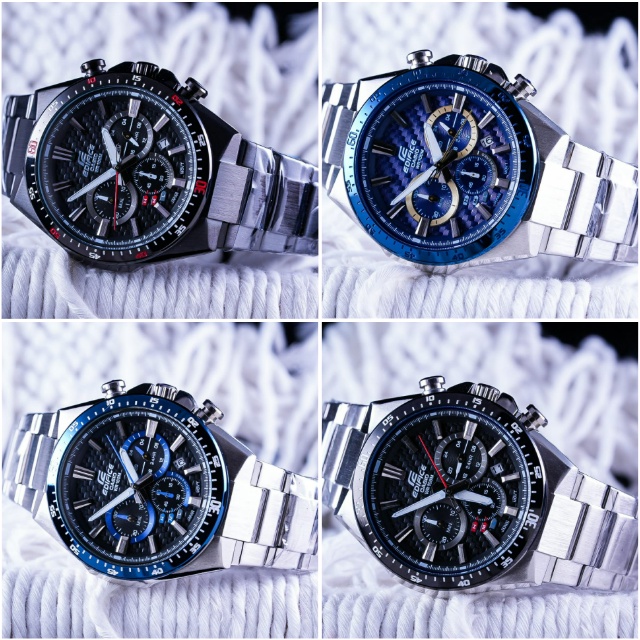 Jam Tangan Casio Edifice EQS 800 Stainless Chronograph Baterai Non Solar