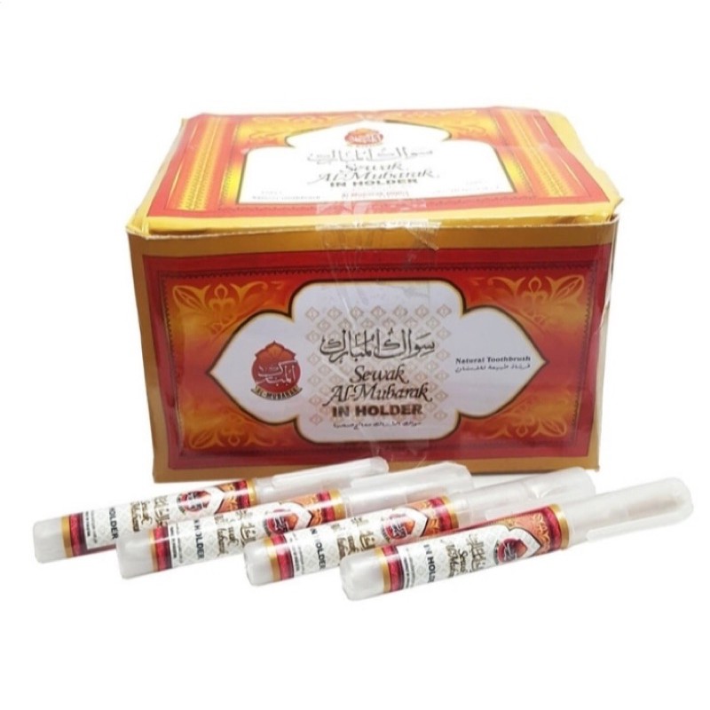 promo kayu siwak holer al mubarok / siwk holder murah / grosir siwak holder 1box 60pcs