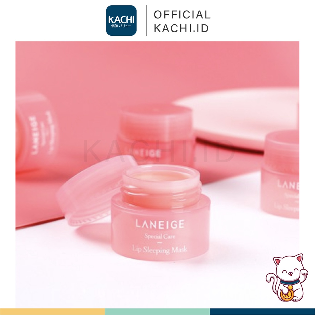 KACHI - LANEIGE Lip Sleeping Mask Night Sleep 3gr Maintenance Moistened Lip Balm Pink Korea LN001