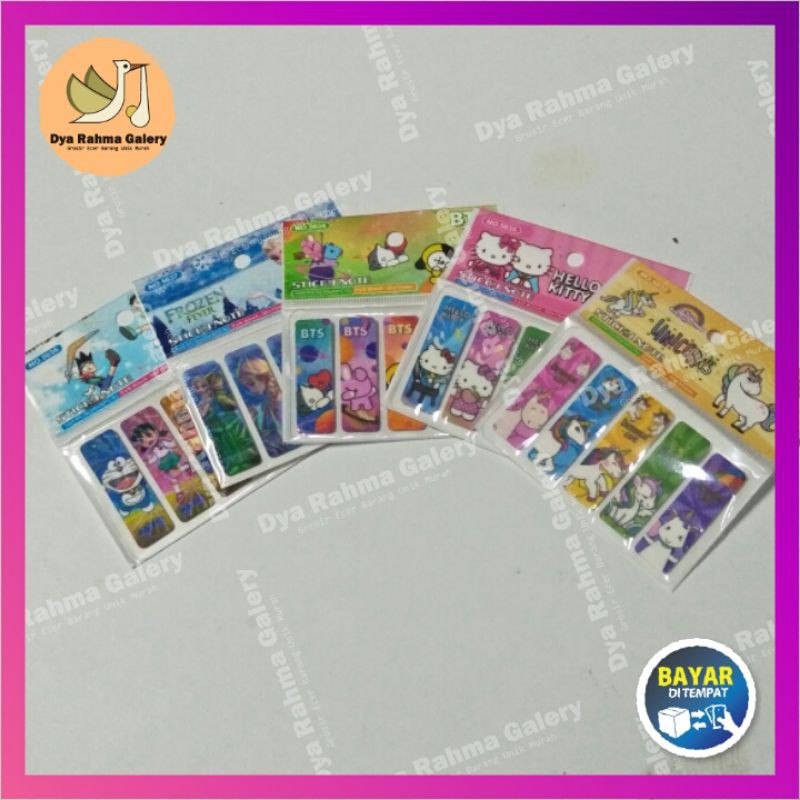 

100 pcs Sticky Notes / Book mark / Pembatas Buku karakter