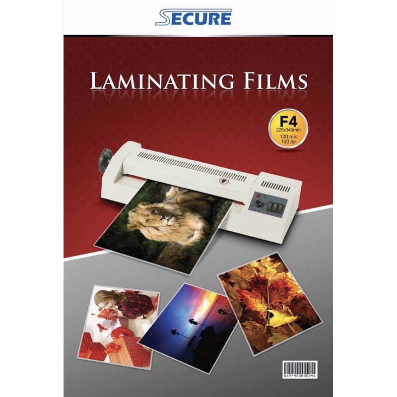 

Secure Laminating Films F4 isi 100 pcs / Plastik Laminating Film Secure F4
