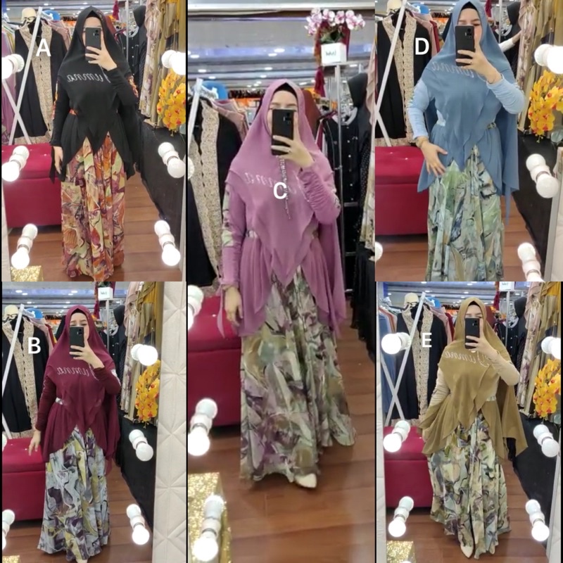 Rayyan series ori by yumna syari/Rayyan syari by yumna/gamis terbaru/gamis syari murah/ gamis syari 