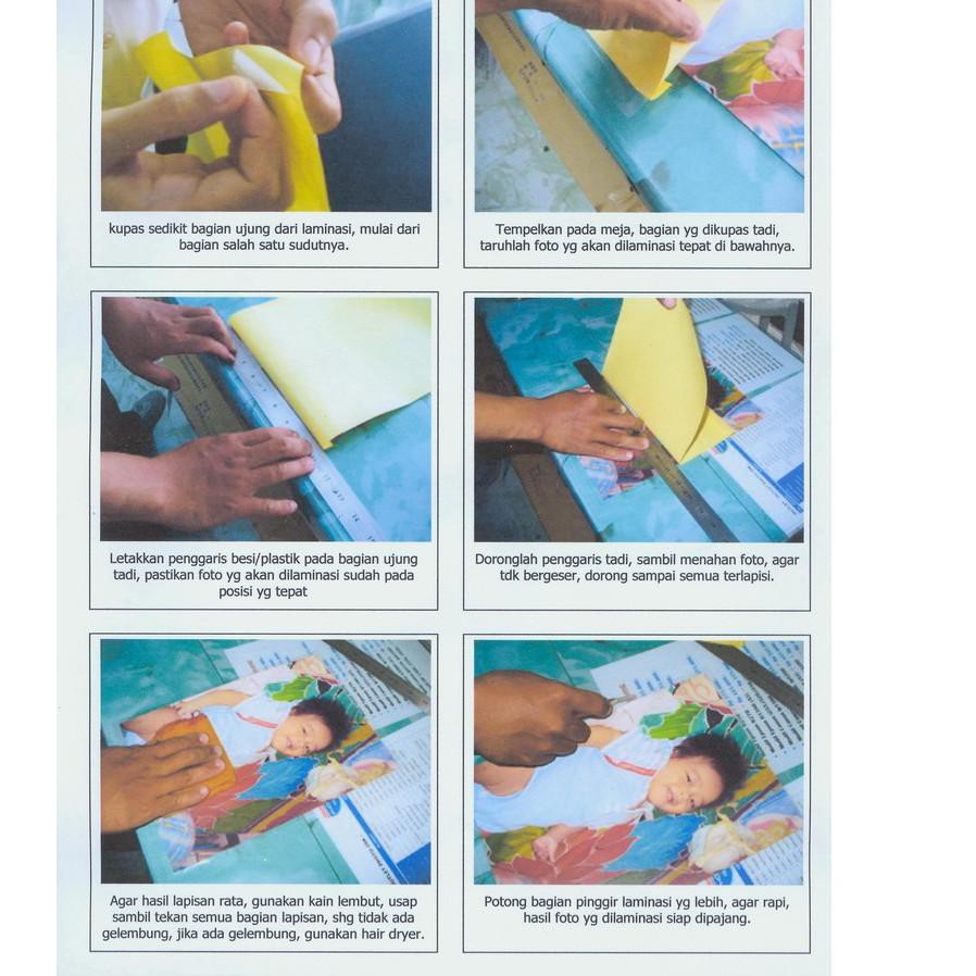 

LJZ plastik pelapis laminasi untuk tahan air sticker A4 Readystock