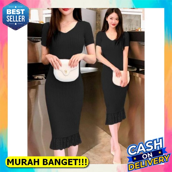 Dress Wanita Murah Korea Cewek Korea Dres Casual Mini Terbaru 2022 Import 2021 Kekinian [Dress Duyun
