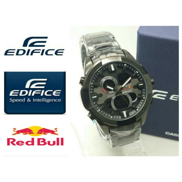 JAM TANGAN CASIO EDIFICE INIFITY REDBULL DOUBLE TIME