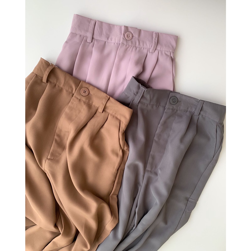 LOOSE TROUSERS PANTS - Celana wanita - pants wanita - bawahan wanita-7