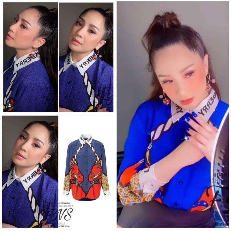 [Import] Kemeja Burberry Nagita Slavina