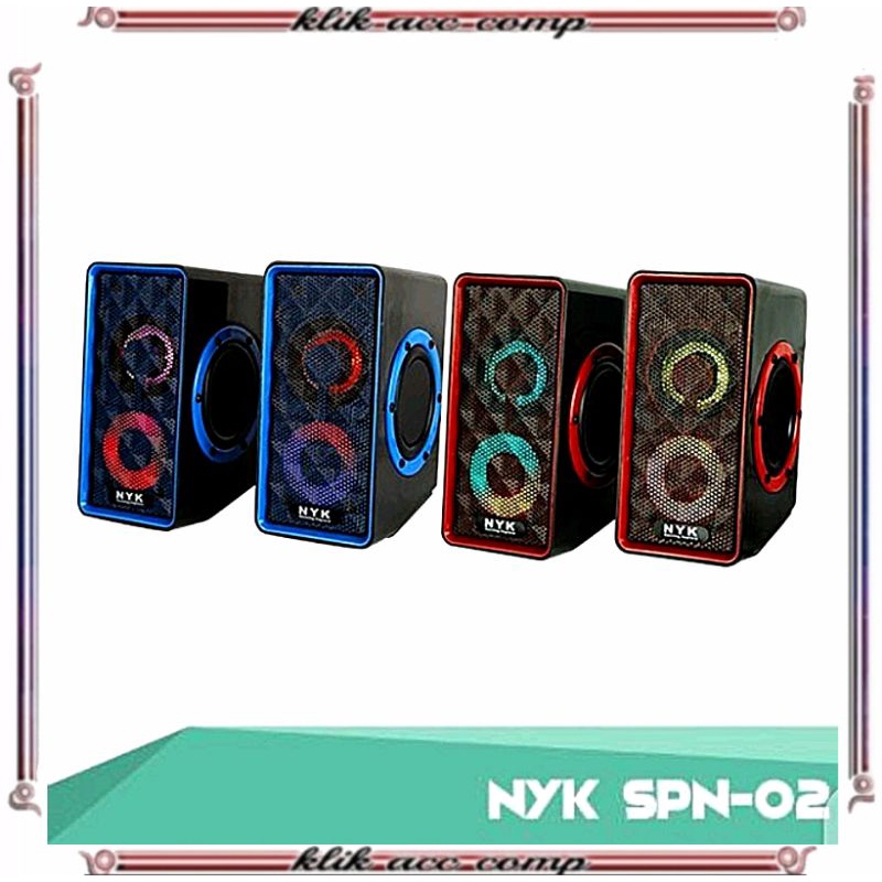 Speaker gaming Pc dan laptop NYK SP-N02 Speaker aktif gaming NYK