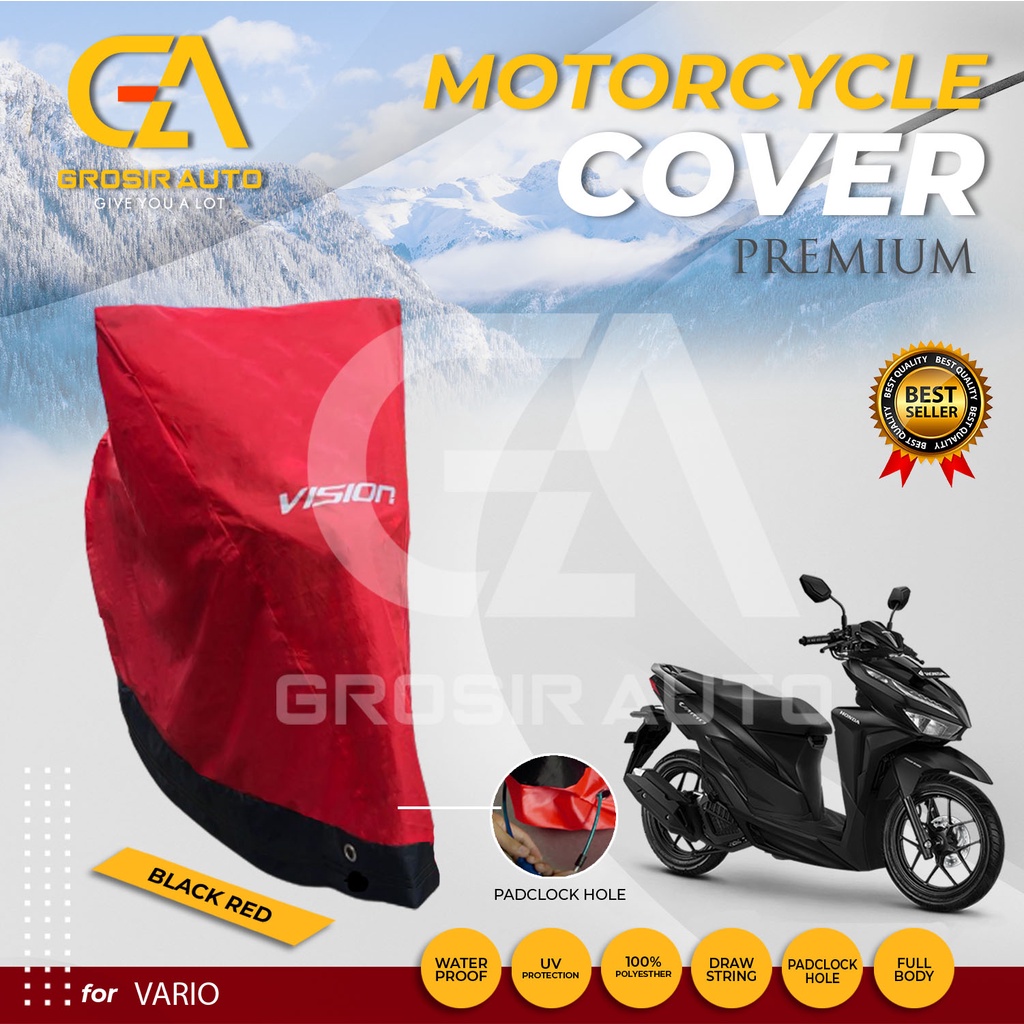 SARUNG PENUTUP BODY COVER / SELIMUT MOTOR VARIO VISION PREMIUM WATERPROOF