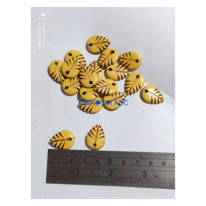 manik manik / mote daun warna coklat kayu