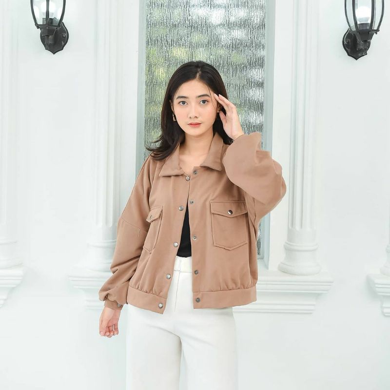 OLIN BUTTON | Wanita jaket