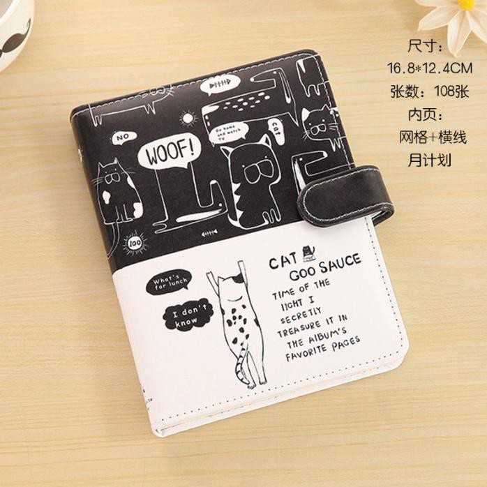 

NOTEBOOK BUKU CATATAN DIARY DENGAN KUNCI KANCING MOTIF KUCING - 1