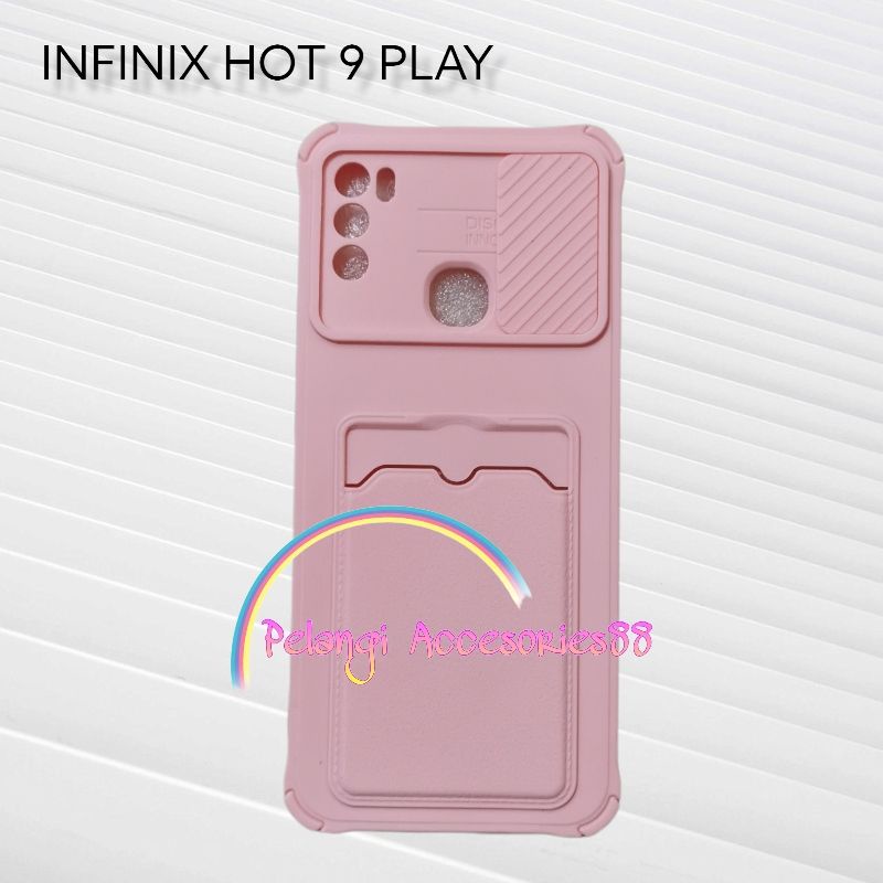 CASE INFINIX HOT 9 PLAY CASE SOFTCASE SLEDING WARNA WARNI