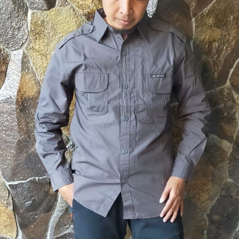 Kemeja pdh snepring murah kemeja pdL murah kemeja lapangan kemeja ripstop kemeja panjang ripstop mur