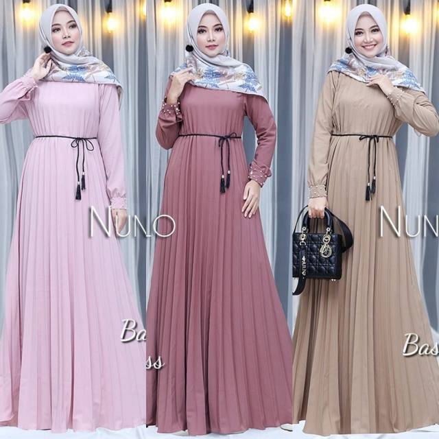 DRESS MUSLIM PLISKET by NUNULOLO DRESS MODERN SYARI