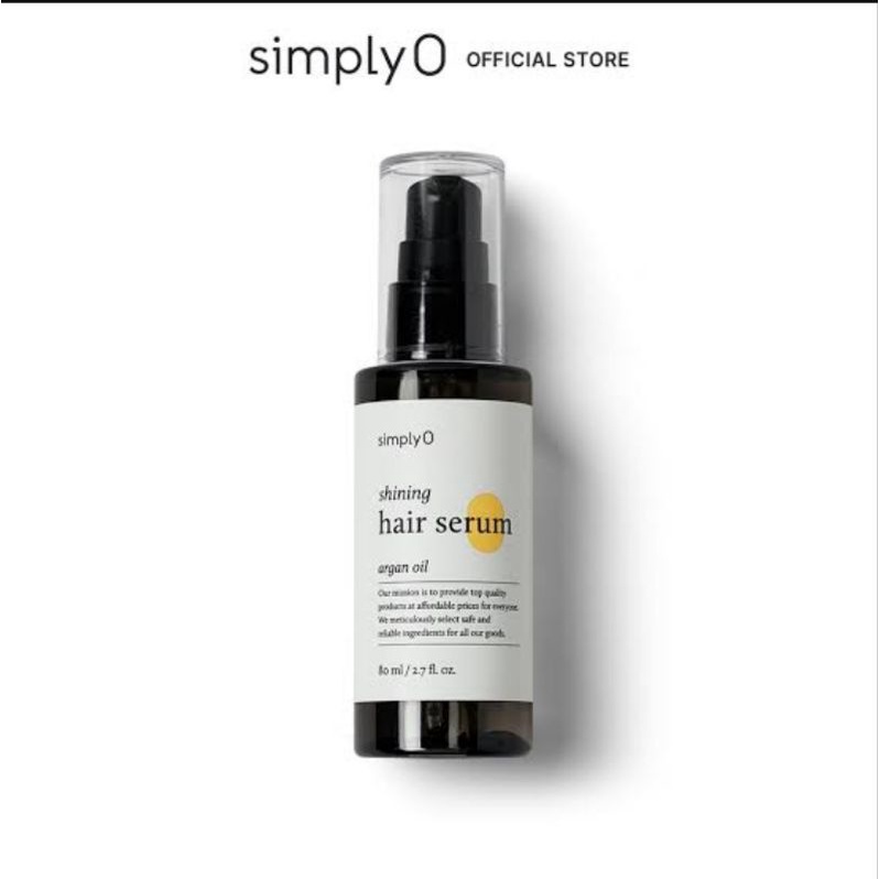 SIMPLY O Shining Hair Serum 80ml Serum Perawatan Rambut Rusak  Asli Korea BPOM