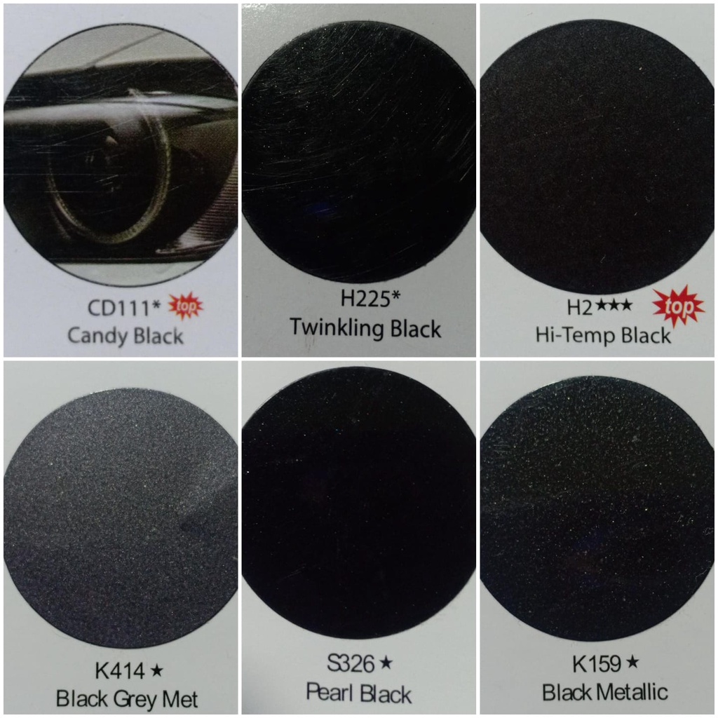 Candytone Colours Samurai Paint Kurobushi Cat Semprot Pilox Pilok (CD111) Candy Black / Hitam Candytone (400ml)