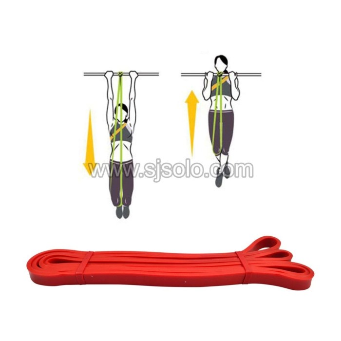 Resistance Band Loop Merah 1.3cm Tali Yoga Karet Elastis Fitness Gym