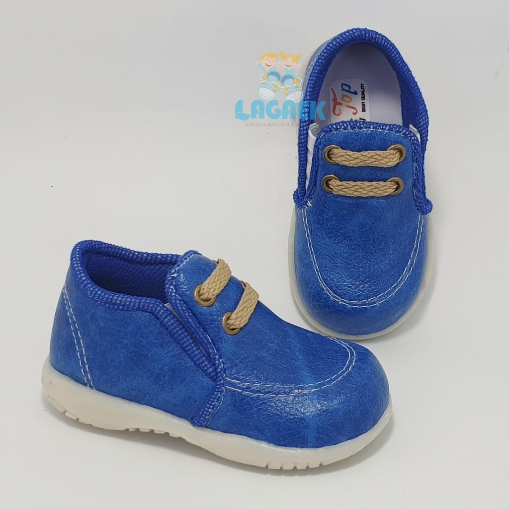 Sepatu Anak Laki Laki Usia 2 3 4 Tahun Size 24 - 29 Casual BIRU - Sepatu Anak Cowok Casual Resmi Anti Licin