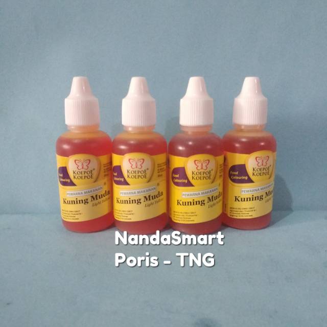 

Pewarna Kuning muda 30ml cap koepoe-koepoe