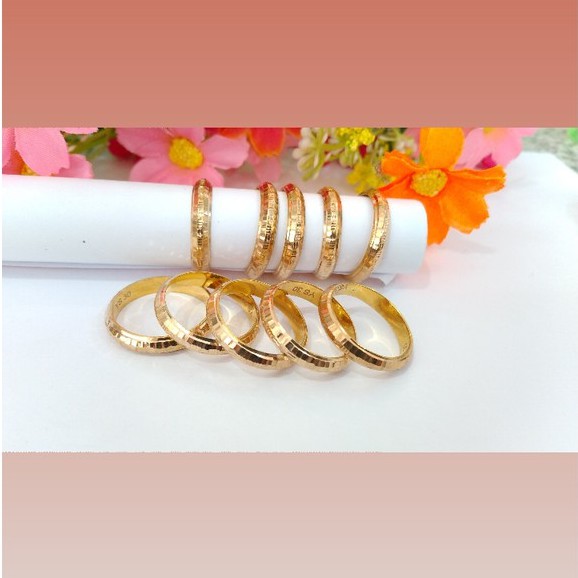 Cincin Pelek Ukir 1 gram Tipe 4