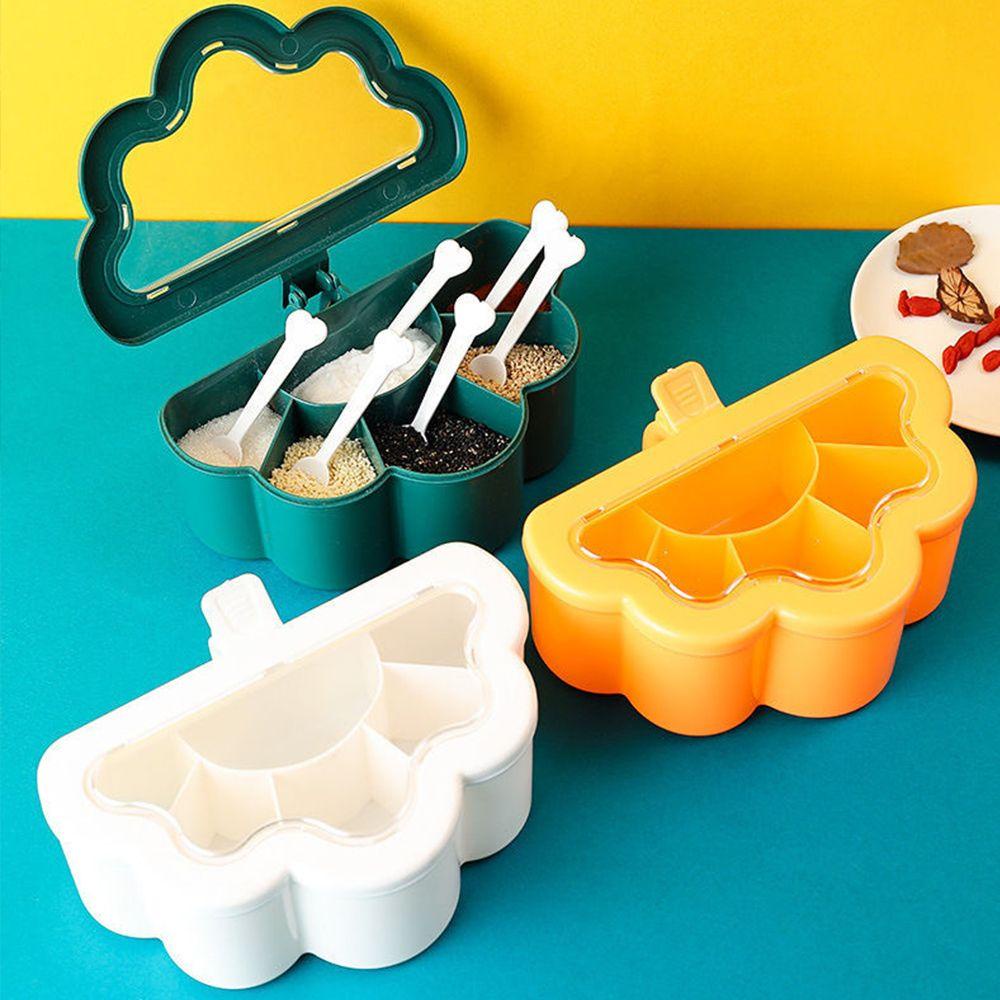 R-FLOWER Seasoning Box Cloud Type Six-grid Bumbu Dapur Gadget