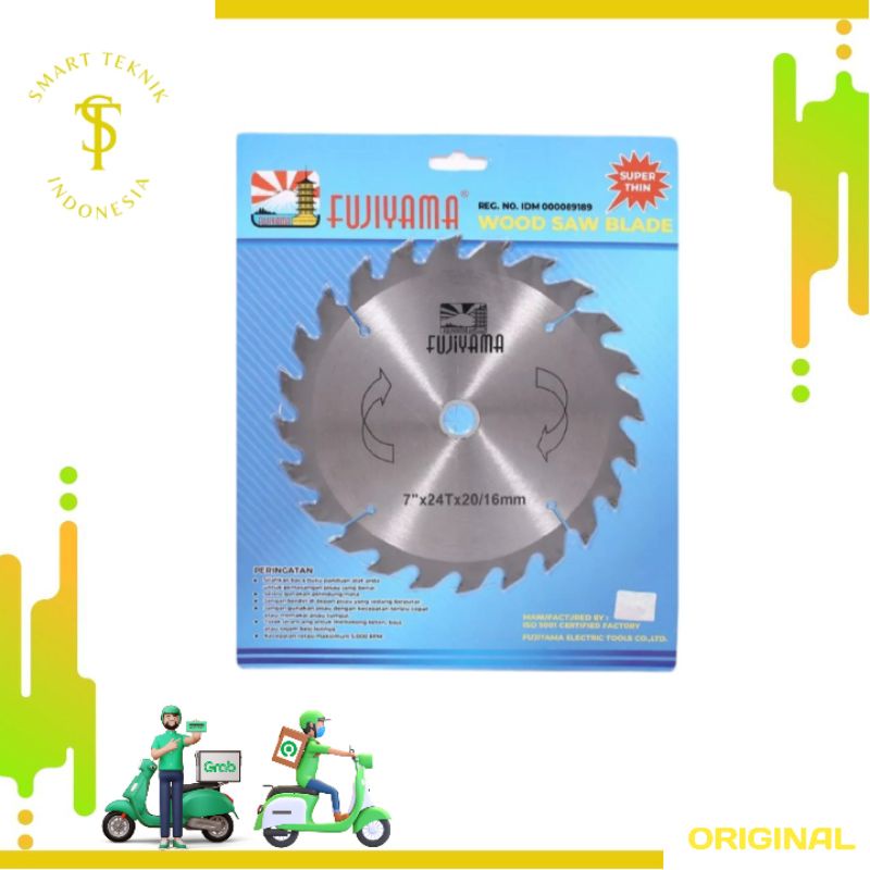 Mata Pisau Potong Kayu Fujiyama Circular - mata sirkel 7 inch x 40 T