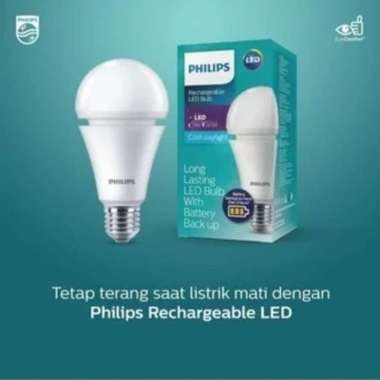 PHILIPS Bola Lampu LED Emergency Rechargeable - Cahaya Putih