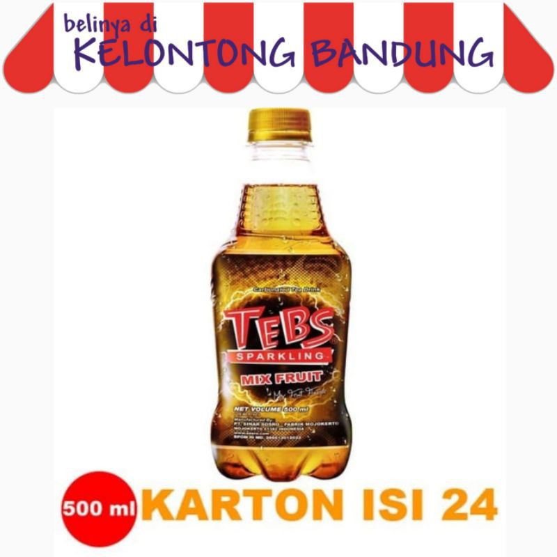 

Tebs Botol 500 ml Tea Sparkling Soda Teh Botol Pet dus box karton