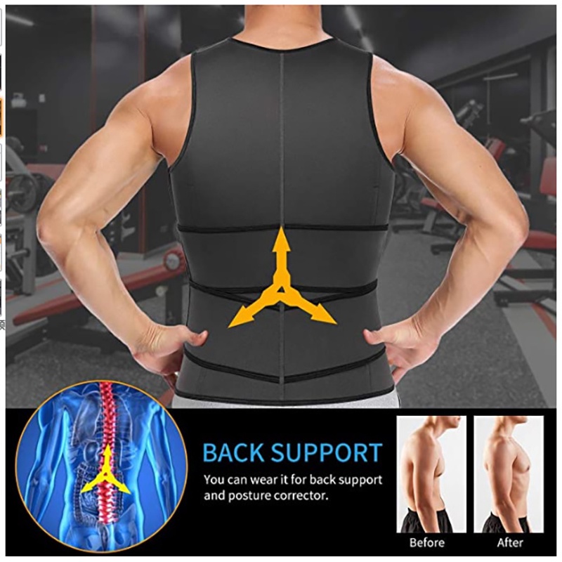 Korset Pembentuk Badan Pria /Shaper Waist Trainer Pria/Fat Burner Pria