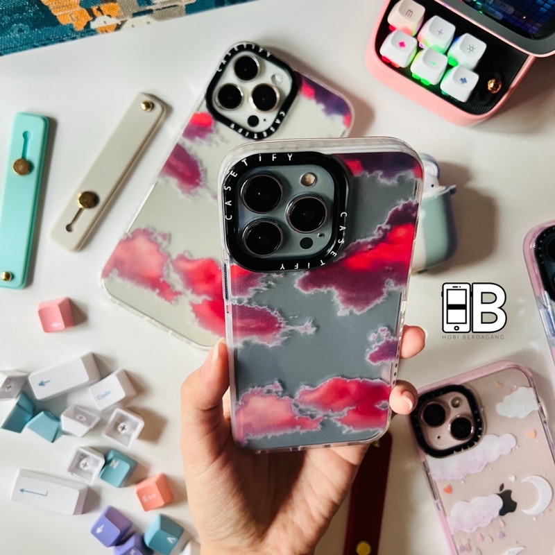 Casetify Dreamy Clouds Moon Case Awan Bintang iPhone 7 8 PLUS X XR XS 11 12 PRO MAX