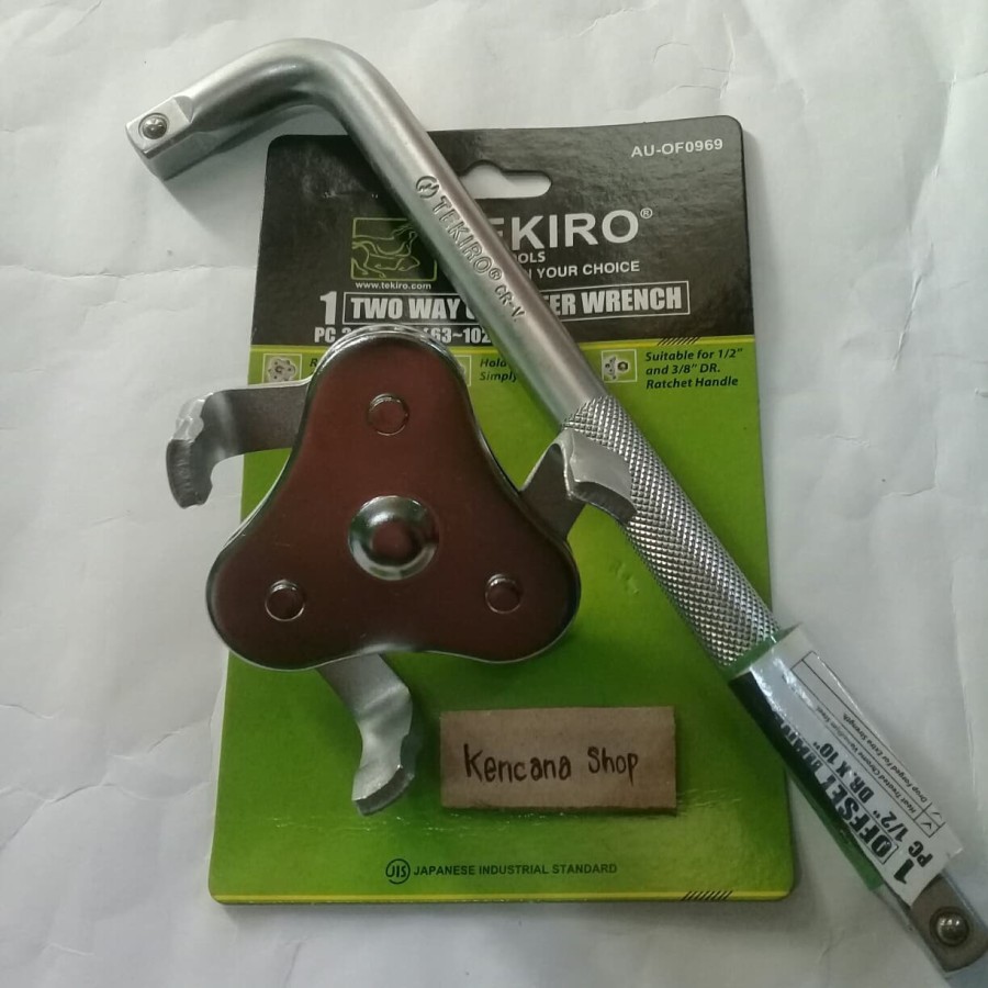Tekiro kunci pembuka saringan oli mobil set gagang kunci sok L tekiro filter oli mobil tekiro set