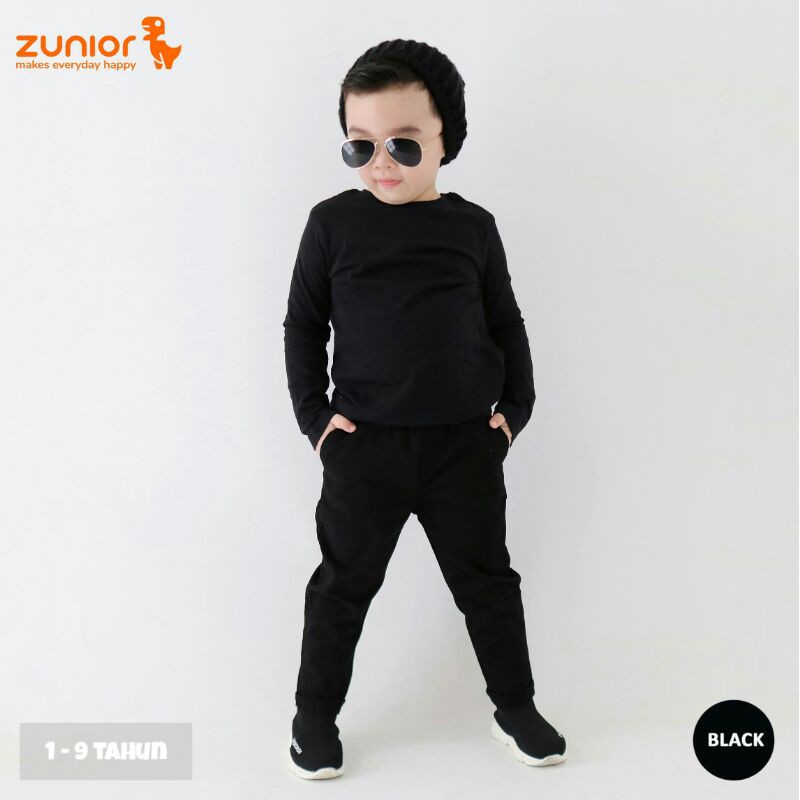 Celana Chino Anak Hitam Zunior