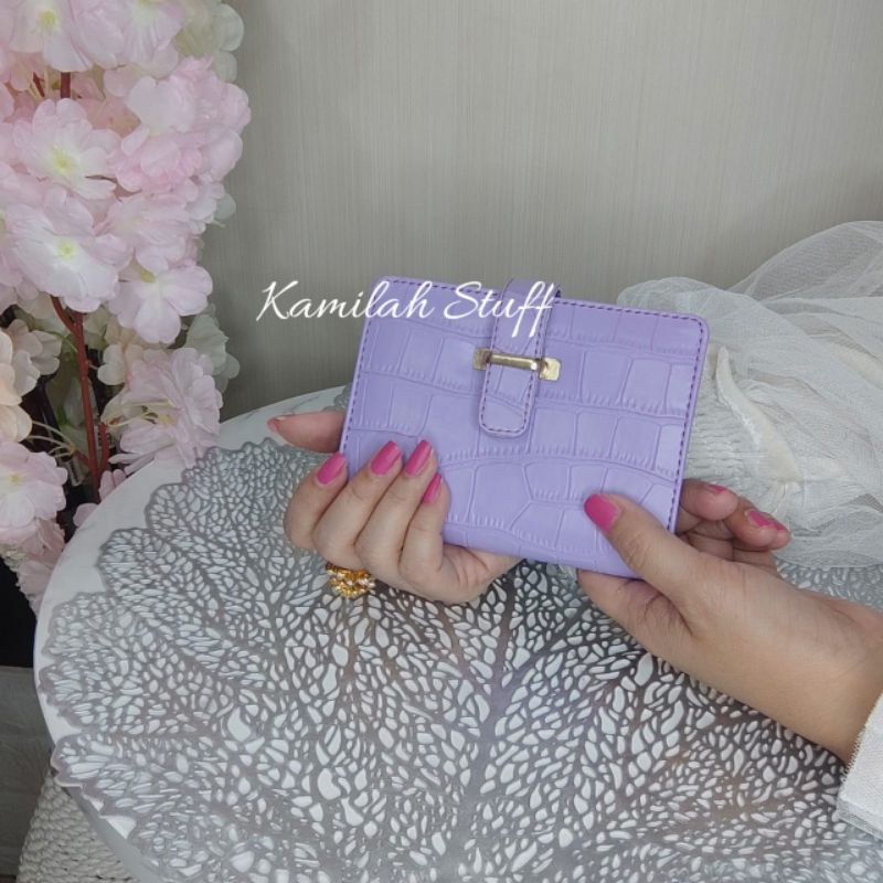 Dompet Wanita Lipat Skat Kartu Kamelia kroco