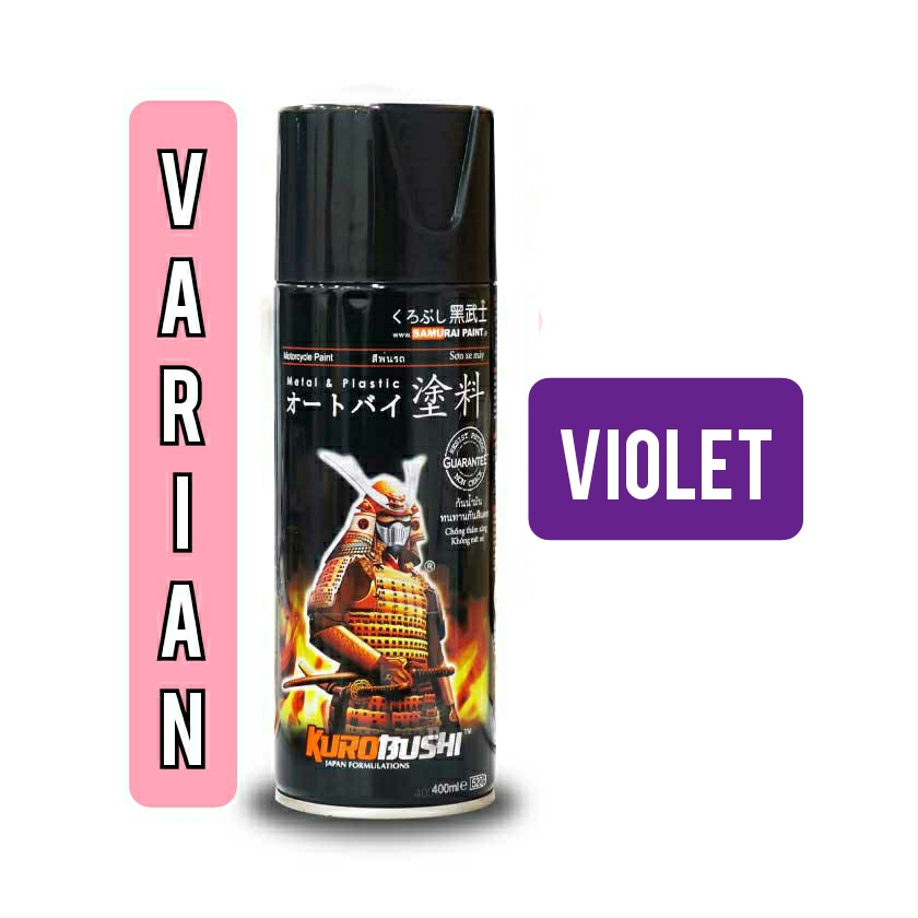 pilok pilox samurai varian violet unggu muda unggu tua unggu metallic unggu gelap unggu terang 400ml