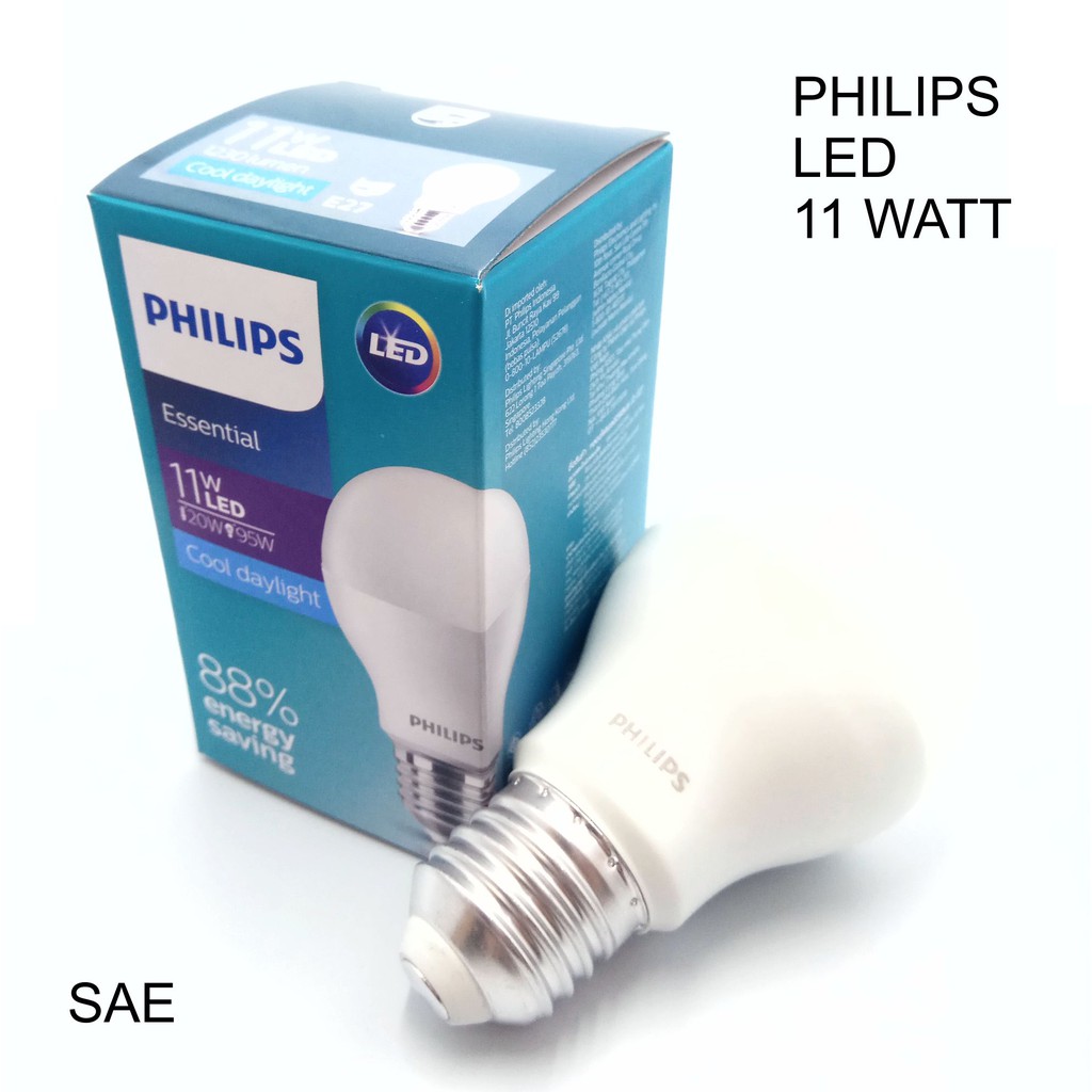 Lampu philips LED essential 11 watt