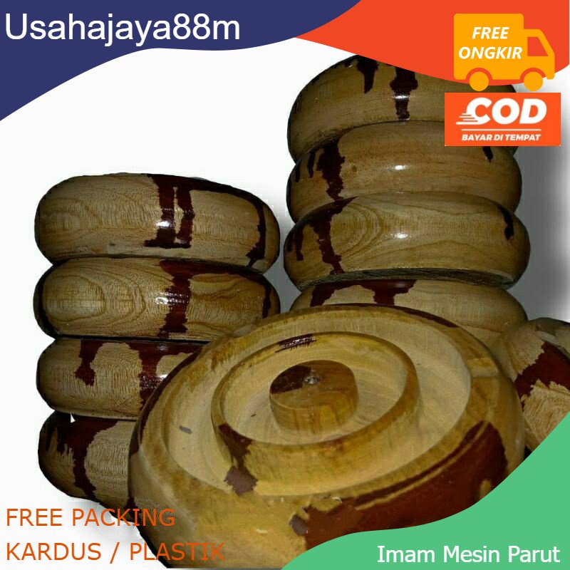 Asbak Kayu Doreng Asbak Kayu natural Asbak kayu cokelat unik